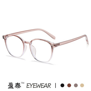 กรอบแว่นตาทรงกลม TR90 สำหรับผู้หญิง ป้องกันแสงสีฟ้า เลนส์ PC แบบเต็มกรอบ - Product Image 3