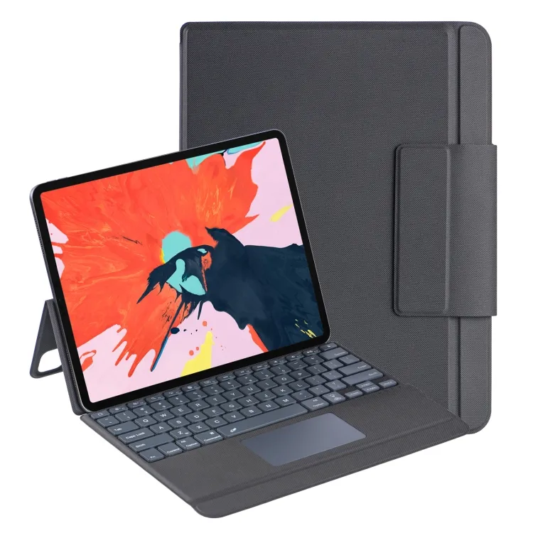For iPad Pro 12.9 2022/2021/2020/2018 Backlight Touchpad Wireless Keyboard Leather Tablet Case