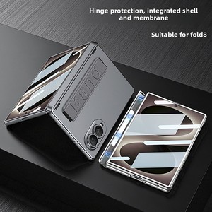 Coque de protection pliable avec sangle de poignet et protection de charnière intégrée, compatible avec le téléphone Samsung ZFold8 - Product Image 1
