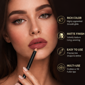 12 Color Mineral Matte Lip Liner Pencil Set Natural Waterproof for Party <b>Makeup</b> Wholesale - Product Image 4