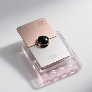 OEM Custom Cnc Machining Service Base Clear Acrylic Sign Holder <b>Place</b> Card <b>Stand</b> for Titanium Alloy Room Card - Product Image 5