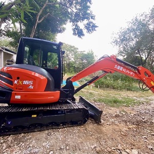 Excavatrice Kubota KX165-5 d'occasion, 6 tonnes, hydraulique, sur chenilles, faible nombre d'heures, matériel de construction, équipement de terrassement et de tranchage - Product Image 3