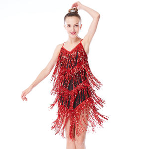 Robes de danse <span class=keywords><strong>cha</strong></span> <span class=keywords><strong>cha</strong></span> MiDee, brillantes et scintillantes, avec des franges de paillettes, dos nu, sexy, costumes de danse jazz pour femmes, vêtements de scène latins pour adultes - Product Image 1