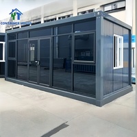 Maison conteneur modulaire préfabriquée personnalisable de style ferme avec emballage plat détachable pour usage hôtelier et d'appartement