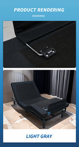 <span class=keywords><strong>Lit</strong></span> intelligent moderne avec télécommande filaire, mécanisme de <span class=keywords><strong>lit</strong></span> électrique réglable à vibrations sans espace libre pour les meubles de chambre à coucher - Product Image 6