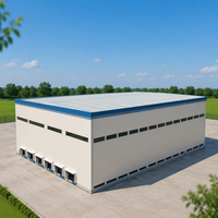 Bâtiment en structure acier préfabriqué DAC pour entrepôts et ateliers avec un design moderne, une construction durable et une garantie de 2 ans