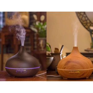 Aromatherapy <b>Diffuser</b> Wood Grain Design <b>Ultrasonic</b> Essential Oil Humidifier For Home Office Relaxation - Product Image 3