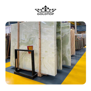 GOLDTOP Bảng Điều Khiển Tường Gạch Ốp Lát Sàn Onix OEM/ODM Losas Đá Tự Nhiên Màu Xanh Lá Cây Tấm Bàn Cà Phê Đá Cẩm Thạch Onyx - Product Image 3