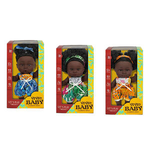 <span class=keywords><strong>2025</strong></span> American Girl 7 Zoll realistische schwarze wieder geborene Silikon puppe Fett Design für Kinder - Product Image 4