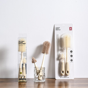 Juego de cepillos para pezones de silicona sin BPA, cepillo seguro para limpiar y secar biberones - Product Image 2