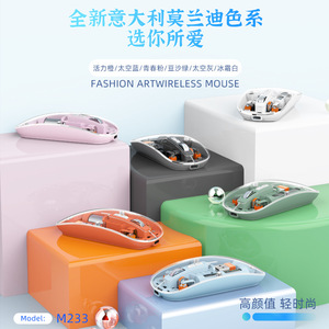 M233 Transparent Magnetic <b>Wireless</b> <b>Mouse</b> <b>Rechargeable</b> Silent Universal For Desktops And Laptops - Product Image 1