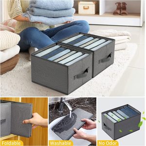 Organizzatori del cassetto di immagazzinaggio degli articoli per la casa di nuova tendenza per l'organizzazione dell'<span class=keywords><strong>armadio</strong></span> dell'organizzatore dei <span class=keywords><strong>vestiti</strong></span> del guardaroba dei pantaloni dei Jeans - Product Image 4