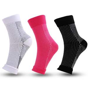 Compression pied manchon <span class=keywords><strong>Anti</strong></span> <span class=keywords><strong>Fatigue</strong></span> chaussettes de sommeil ouvert neuropathie chaussettes soulagement de la <span class=keywords><strong>douleur</strong></span> pour les pieds cheville gonflement - Product Image 2
