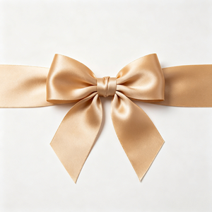 Nœud en ruban de satin pastel neutre minimaliste, vente en gros, nœud personnalisé pour boîte à bijoux de mariage, décoration d'emballage rustique - Product Image 3