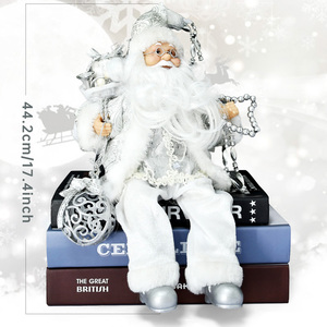 Figurine de Père Noël debout, poupée de Noël blanche, figurine de Père Noël debout pour Noël - Product Image 4