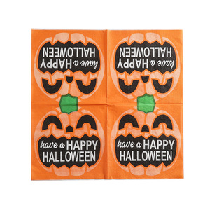 Servilletas cuadradas con estampado temático de Halloween, de alta gama para restaurantes y hoteles, desechables para celebraciones festivas, pañuelos transfronterizos. - Product Image 5