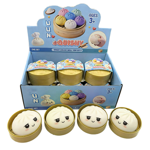 Juguetes Sensoriales <span class=keywords><strong>Antiestrés</strong></span> de TPR con Forma de Dumpling Brillante para Niñas, Pelota para Apretar para Mayores de 14 Años - Product Image 1