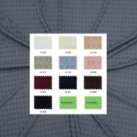 Tela de Punto Jacquard con Diseño de Diamantes 3D, 96% Poliéster, 4% Elastano, Material de Punto Elástico con Relieve en Cuadrícula para Prendas de Hombre y Mujer