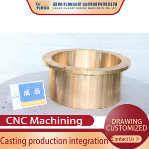 Cojinete de precisión para maquinaria Buje de cobre no estándar personalizado Bronce Latón para trituradora Manguitos de perforación Procesamiento de fundición - Product Image 3