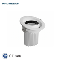 Très populaire en Afrique, projecteur de plafond haute puissance 40W, encastré, rond, en aluminium, LED, AC220V, avec réflecteur profond, COB LED