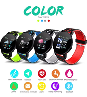 Bracelet Connecté 119 Plus en Promotion : Suivi d'Activité, Boussole, Étanche, Moniteur de Fréquence Cardiaque pour Android et iOS