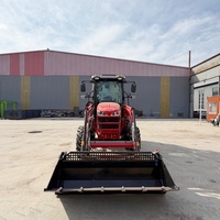 Tractor Agrícola de 90HP con Tracción en las 4 Ruedas, Cargador Frontal, Cabina Cerrada con Aire Acondicionado, Motor Compatible con Múltiples Implementos, Alta Productividad