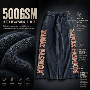 Pantalon de survêtement vintage délavé pour homme, avec impression de lettres verticales personnalisées sur le côté, cordon de serrage, coupe large, style hip-hop streetwear, pantalon décontracté pour homme - Product Image 5