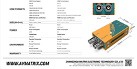 AVMATRIX MINI SC1112 Convertidor Mini Profesional de 3G-SDI a HDMI, Compatible con 1080p60, con Salida SDI Loop Out para Monitor de Cámara Profesional