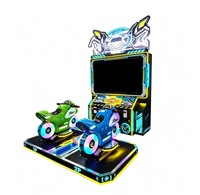Machine de course de motos pour enfants à 2 joueurs, à monnayeur, simulateur de jeu d'arcade pour centre de divertissement