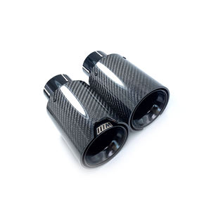 1 Pezzo Terminale di Scarico a Punta per Marmitta in Fibra di Carbonio Lucida per Modifica BMW Serie <span class=keywords><strong>M</strong></span> e Serie 1 2 3 4 5 6 7 - Product Image 4