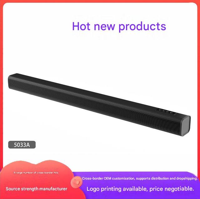 Long-Bar Home Theater Soundbar Desktop/Mobile Wired for V5.3 Speaker 10-30W Output 1000-2000mAh Battery