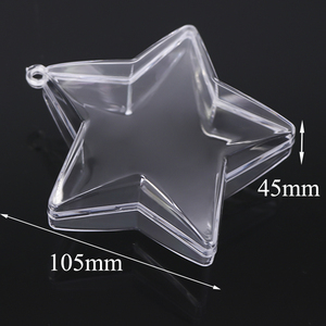 SUNSHING Clear Fillable Star Baubles Plastic Hanging Ornament Decor for Party <b>Wedding</b> Wholesale Acrylic Star Shaped Candy <b>Box</b> - Product Image 3