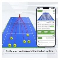 Lanzador de Pelotas de Tenis Automático Portátil PT-9001 con Control por Aplicación, Equipo de Tenis Automático, Admite Logotipo Personalizado