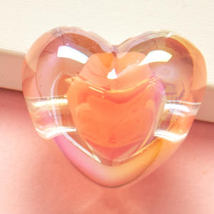 Cuentas de corazón grueso con agujero recto acrílico en accesorios de cuentas, cadena de teléfono, accesorios de Material hechos a mano DIY - Product Image 6