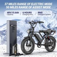 Vélo électrique tout-terrain à pneus larges de 20 pouces pour adultes, livraison rapide depuis le Royaume-Uni, l'UE et les États-Unis, adapté à la neige et à tous les terrains