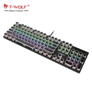 Bàn Phím Cơ Chơi Game Có Đèn Nền Cấu Hình Thấp Dành Cho Ansi Bộ Bàn Phím Chơi Game Bàn Phím Màu Đen Hồng Và Trắng - Product Image 1