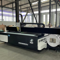 Machine de découpe laser à fibre de type ouvert, combinaison plaque/tube, axe rotatif en option, découpe de tubes de 6m, 9m, 12m