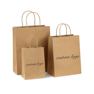 <span class=keywords><strong>Sac</strong></span> en papier <span class=keywords><strong>kraft</strong></span> vierge à base large logo personnalisé, emballage en papier pour fruits et légumes, et fleurs, pour le supermarché, 50 unités - Product Image 5