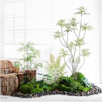 Plantes Artificielles Tropicales en Plastique de Qualité Supérieure, Résistantes aux UV, Faible MOQ, Vente en Gros de Gazon et de Verdure Artificiels
