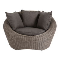 Ensemble de meubles de jardin en rotin Joye Leisure, canapé, chaise, table, mobilier de patio extérieur, table basse, design contemporain, salon