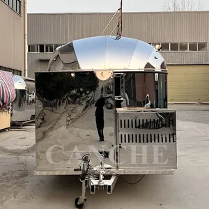 Camion à pizza mobile en acier inoxydable personnalisé, remorque de camping de haute qualité pour la cuisine - Product Image 2
