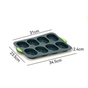 Molde de Silicona para Hornear Pan, Grado Alimenticio, Resistente al Calor, 8 Cavidades, Molde para Pan Francés y Baguettes - Product Image 5