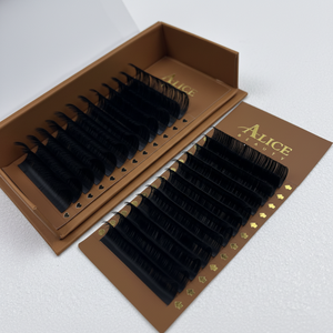 अलसी हस्तनिर्मित कश्मीरी व्यक्तिगत पलक एक्सटेंशन अनुकूलित सीसी कर्ल ट्रे मिश्रित लंबाई वाली लैश एक्सटेंशन आपूर्ति थोक - Product Image 1