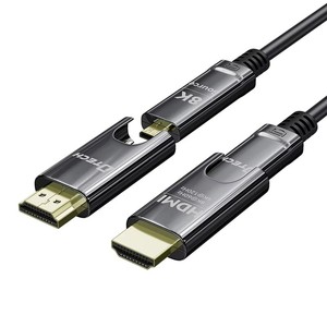 Dtech 50m video <span class=keywords><strong>HDMI</strong></span> Cáp D-A có thể tháo rời kết nối 60Hz mạ vàng 48gbps <span class=keywords><strong>HDMI</strong></span> 2.1 8K @ 60Hz sợi cáp quang - Product Image 5