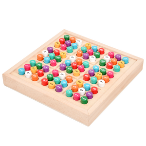 Jeu de société en bois pour enfants, <span class=keywords><strong>Sudoku</strong></span> logique, jeu éducatif de reconnaissance des couleurs, jeu de société interactif parent-enfant - Product Image 6
