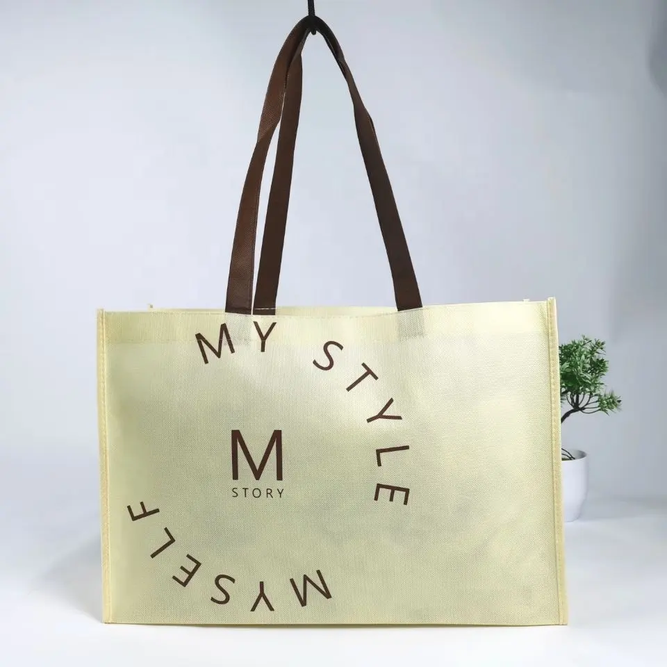 Недорогие сумки-тоуты с логотипом, Нетканая сумка для покупок со шнурком, мини Экологически Чистая сумка из нетканого материала с собственным логотипом на заказ