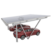 Structure de protection solaire pour parking de voitures 10KW, en aluminium étanche, pour abri solaire de voitures
