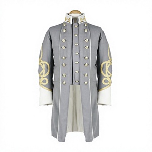 Men's 100% Wool Double Breasted Overcoat Vintage Regular Length Stand Collar Outdoor Formal Coat Custom Logo - Product Image 1
