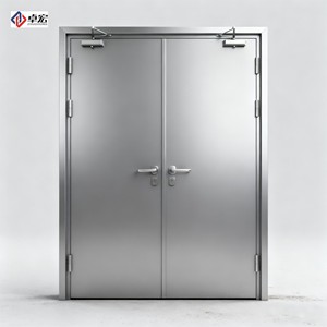 <span class=keywords><strong>Porte</strong></span> coupe-feu en acier certifiée de conception postmoderne, ouverture manuelle, double <span class=keywords><strong>porte</strong></span> avec <span class=keywords><strong>fermeture</strong></span> <span class=keywords><strong>automatique</strong></span>, usage commercial, garantie de 2 ans - Product Image 4