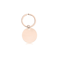 Placa de Identificación para Perros de Acero Inoxidable, Personalizable con Nombre, con Anillo para Llaves, Resistente a la Oxidación